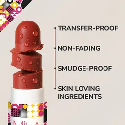 MILA BEAUTE Lock & Pout Matte Crayon Lipstick With Shea Butter - 1.25 g - Low Key image 4
