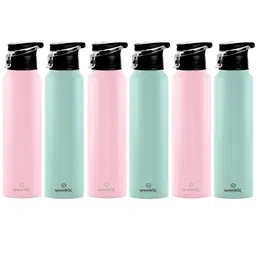 Speedex Sea Green & Pink 6 Pieces Stainless Steel Water Bottle - 1000 ml Each-picture-1