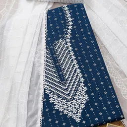 Soch Printed Viscose Rayon Unstitched Dress Material-11