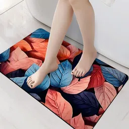 Sittella Multicolor Anti Skid Bathroom Mat-picture-19