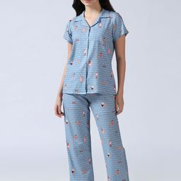 House of Comfort Women Printed Night suit-image-81