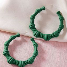 Bohey by KARATCART Contemporary Half Hoop Earrings-44