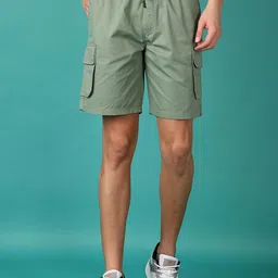 V-Mart Men Cotton Regular Fit Shorts-picture-12