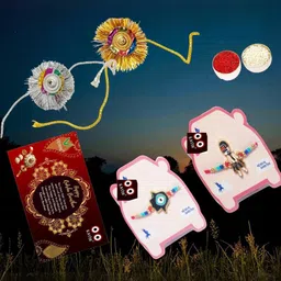 Vrinde 4Pcs Wraparound Rakhis-picture-19