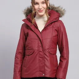 Monte Carlo Women Hooded Solid Casual Parka Jacket-image-72