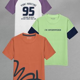 HELLCAT Boys 3 Printed Applique T-shirt-picture-24