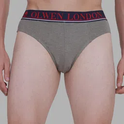 OLWEN Mid-Rise Cotton Hipster Briefs 2004-BRIEF-PO1-SLATE-S-49