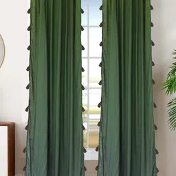 Dekor World Multicoloured Set of 2 Sheer Long Door Curtain-39