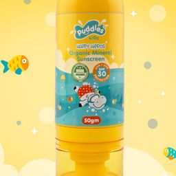 Happy Hippos SPF 30 Organic Mineral Sunscreen - 50 g-20