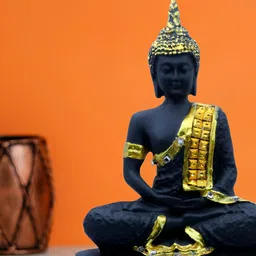 Aura Black Buddha Idol Showpiece-image-72