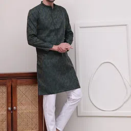 Anouk Men Regular Kurta with Pyjamas image 1