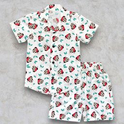 Anneca Kids Mickey Mouse Printed Pure Cotton Shirt With Shorts-image-40