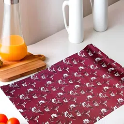 Aura Red Set of 1 Water Resistant Shelf Liner Organisers-image-78