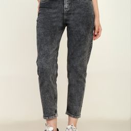 zayla Women Loose High-Rise Heavy Fade Stretchable Jeans-image-25