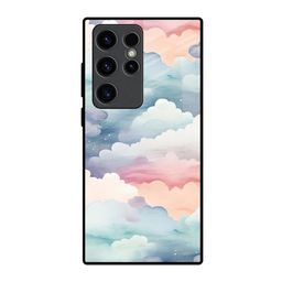 QRIOH Starry Cloud Printed Lightweight Silicone SamsungGalaxy S23 Ultra 5G Glass Back Case-image-71