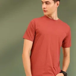 UNIQSOME Men Solid Round Neck Soft Cotton T-shirt-picture-24