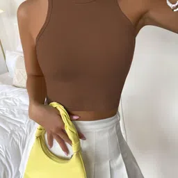 BAESD Colourblocked Tank Crop Top-image-84