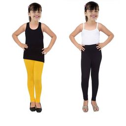 Tik Tok WEARS Girls Black Churidar Length Leggings-picture-40
