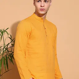 Anouk Men Geometric Printed Thread Work Kurta-picture-16