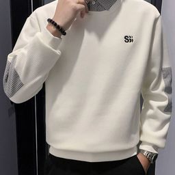 StyleCast x Revolte Men Shirt Collar Colourblocked Sweatshirt-picture-9