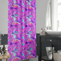 ArtzFolio Pink & Blue Printed Waterproof Shower Curtains-image-64