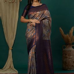 AVANTIKA FASHION Woven Design Zari Pure Silk Banarasi Saree-image-8