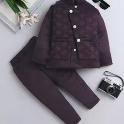 BAESD Boys Printed Blazer, Waistcoat & Trousers 3-Piece Party Suits-picture-14
