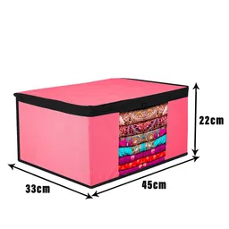 Kuber Industries Pink Set of 3 Regular Multi-Utility Organisers image 2