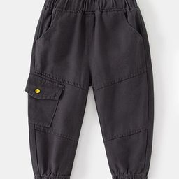 LULU & SKY Boys Tapered Fit High-Rise Joggers Trousers-picture-22