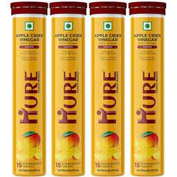 HURE THE PLANT FIX Premium Set Of 4 Mango Apple Cider Vinegar Tablets - 15 Tablets Each-10