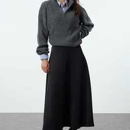 Trendyol Flared Midi Skirt-image-20