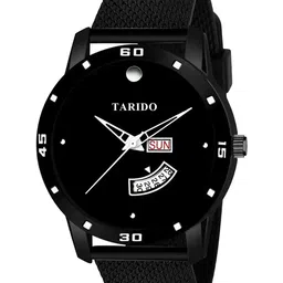 TARIDO Men Embellished Dial & Bracelet Style Straps Analogue Watch TD_2804-SL01-DAY & DATE-image-95