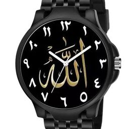 Gopal Shopcart Unisex Printed Dial & Bracelet Style Straps Analogue Watch 3KANBLK_Islamic_NUM07_805BLK_SH-14