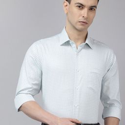 Van Heusen Custom Fit Checked Pure Cotton Formal Shirt-picture-15