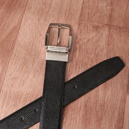 Louis Philippe Men Textured Leather Reversible Belt-image-86