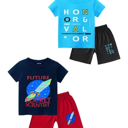 BAESD Boys Printed T-shirt with Shorts-image-45