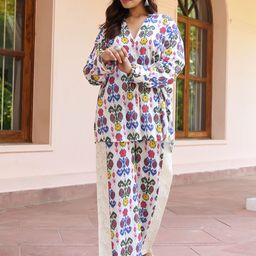 Bunaai Tanvi Printed Shirt & Trouser-image-18