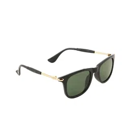BAYBERRY Unisex Green Lens & Gold-Toned Square Sunglasses with-picture-48