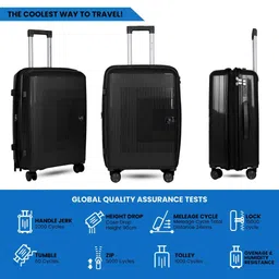 Polo Class Set Of 4 Textured Hard-Sided Trolley Suitcase With Vanity image 5