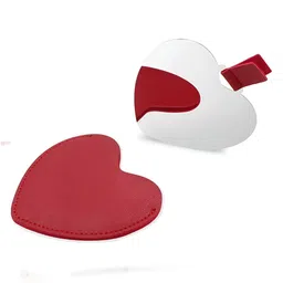 Baskety Red Compact Hand Heart Mirror-48