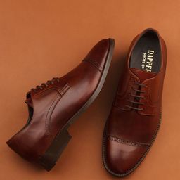 Dapper Shoes Co. Men Leather Formal Derbys-image-93