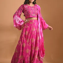Morchari Embroidered Lehenga & Choli With Dupatta image 3