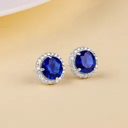 GIVA 925 Sterling Silver Circular Shaped Zircon Studs Earrings-23