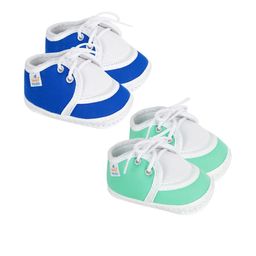NESKA MODA Unisex Kids Pack of 2 Solid Cotton Booties-picture-29