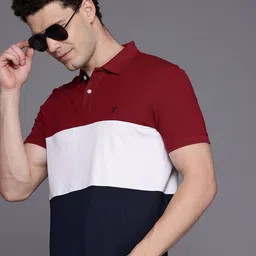 Allen Solly Colourblocked Polo Collar T-shirt-picture-20