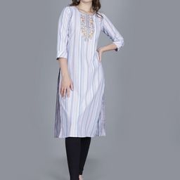 FASHIRE Embroidered Pure Cotton Kurtas-image-25
