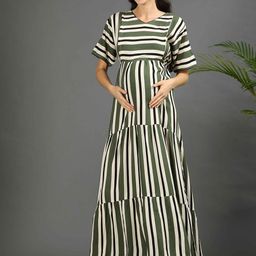 GOLDSTROMS Print Maternity Maxi Dress-image-14