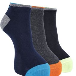 Force NXT Pack Of 3 Cotton Patterned Ankle-Length Socks-image-78