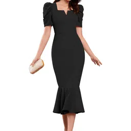 QENY Women Polyester Bodycon Dresses-picture-3