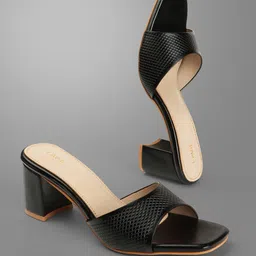 Lavie Textured Block Sandals-17